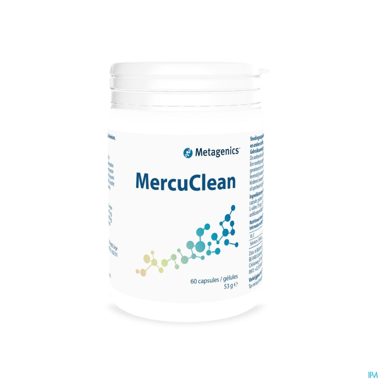 Mercuclean Pot Caps 60 3734 Metagenics