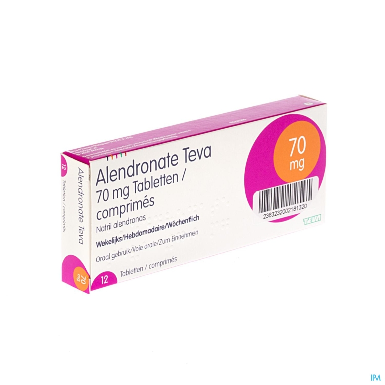 Alendronate Teva 70mg Comp 12 X 70mg