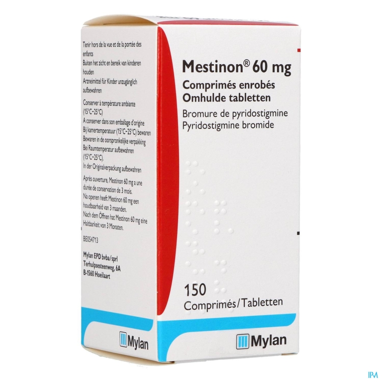 Mestinon Drag 150 X 60mg