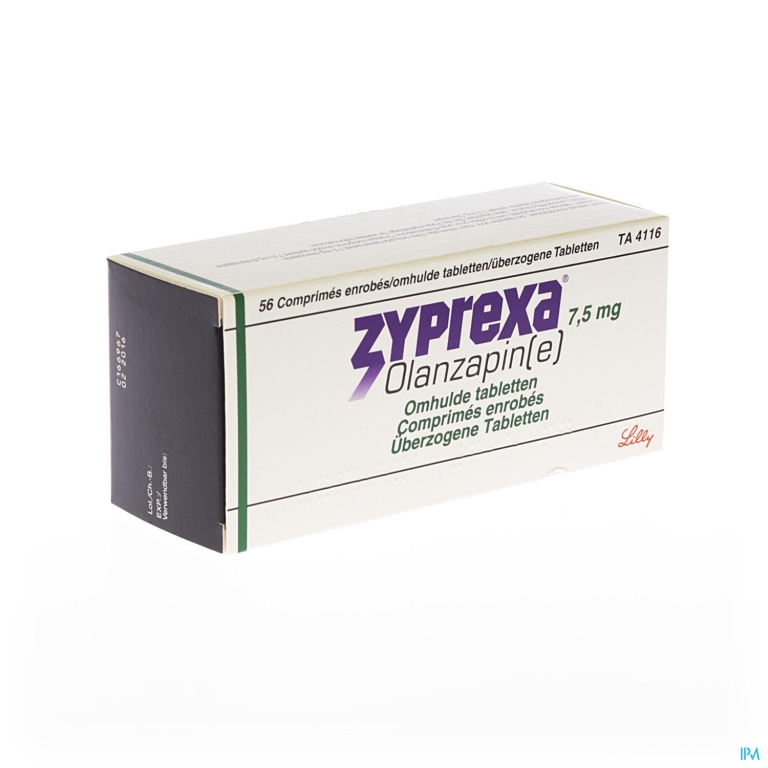 Zyprexa Comp Enrobe – Omhulde Comp 56 X 7,5mg