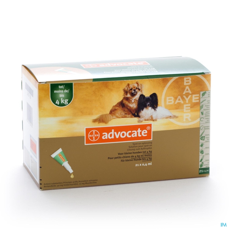 Advocate Spot On Opl Kleine Hond <4kg Pipet 21