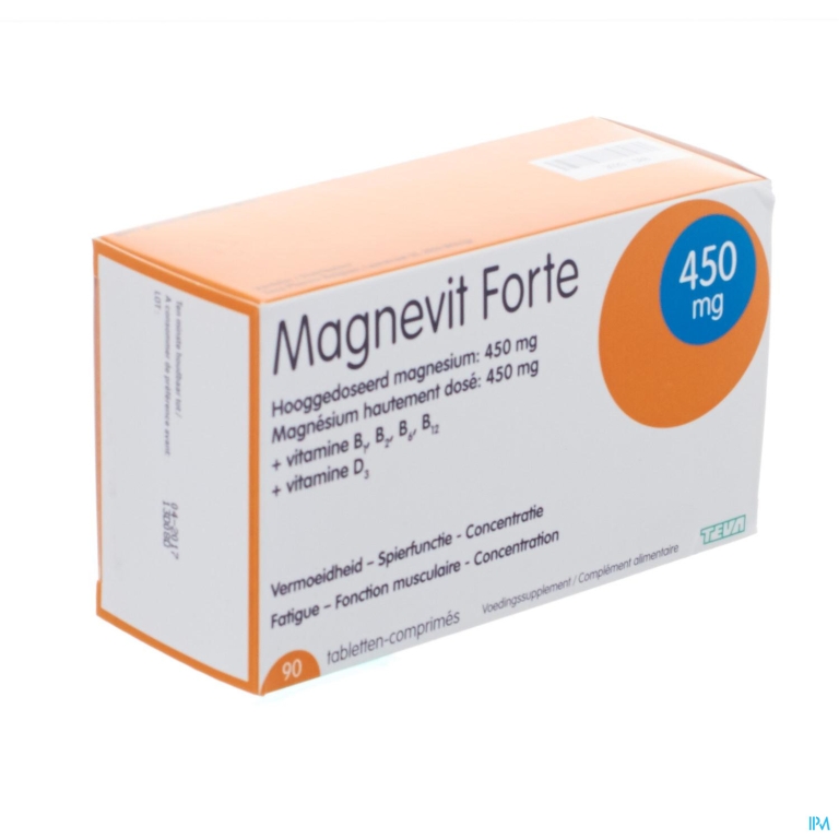 Magnevit Forte 450mg Tabl 90