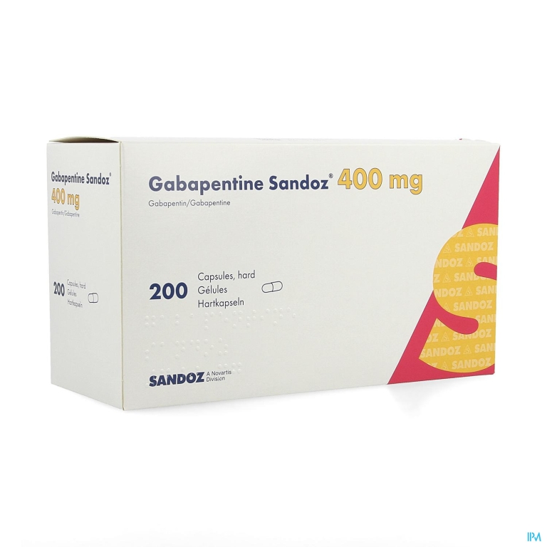 Gabapentine 400mg Sandoz Caps 200 X 400mg