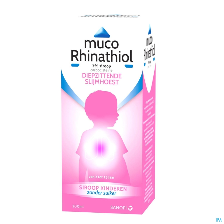 Muco Rhinathiol 2% Kind Siroop Z/suiker 200ml Nf