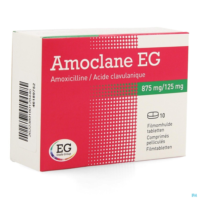 Amoclane EG 875Mg/125Mg Filmomh Tabl 10