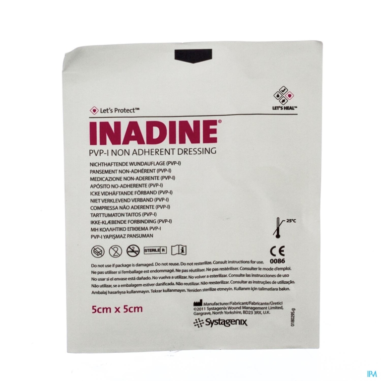 Inadine Kp Doordr. 5,0x 5,0cm 1 P01481