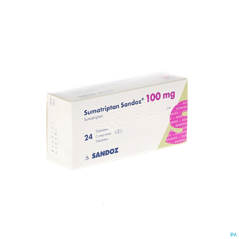 Sumatriptan Sandoz 100mg Comp 24