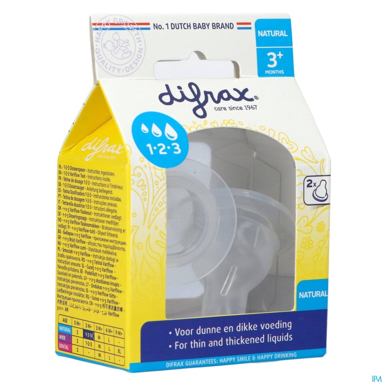 Difrax Flessenspeen Natural 1-2-3 674