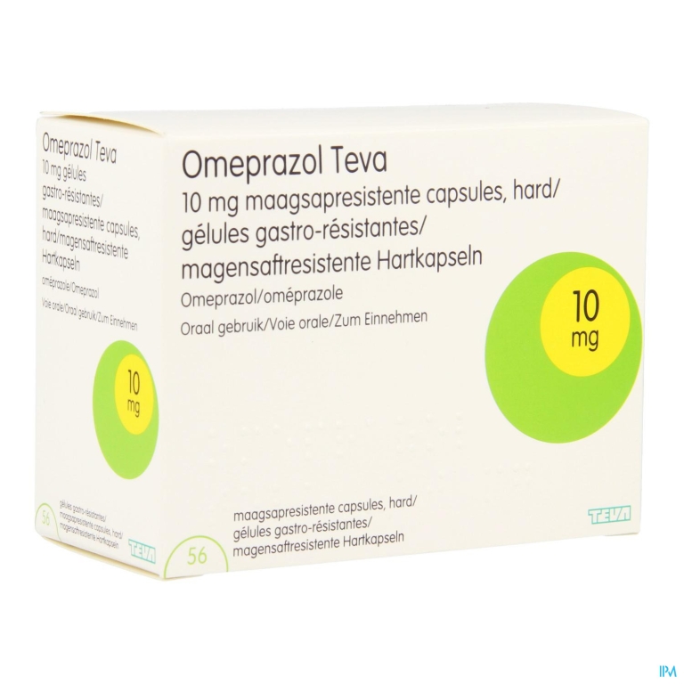 Omeprazol Teva 10mg Maagsapresist Caps 56 Pot