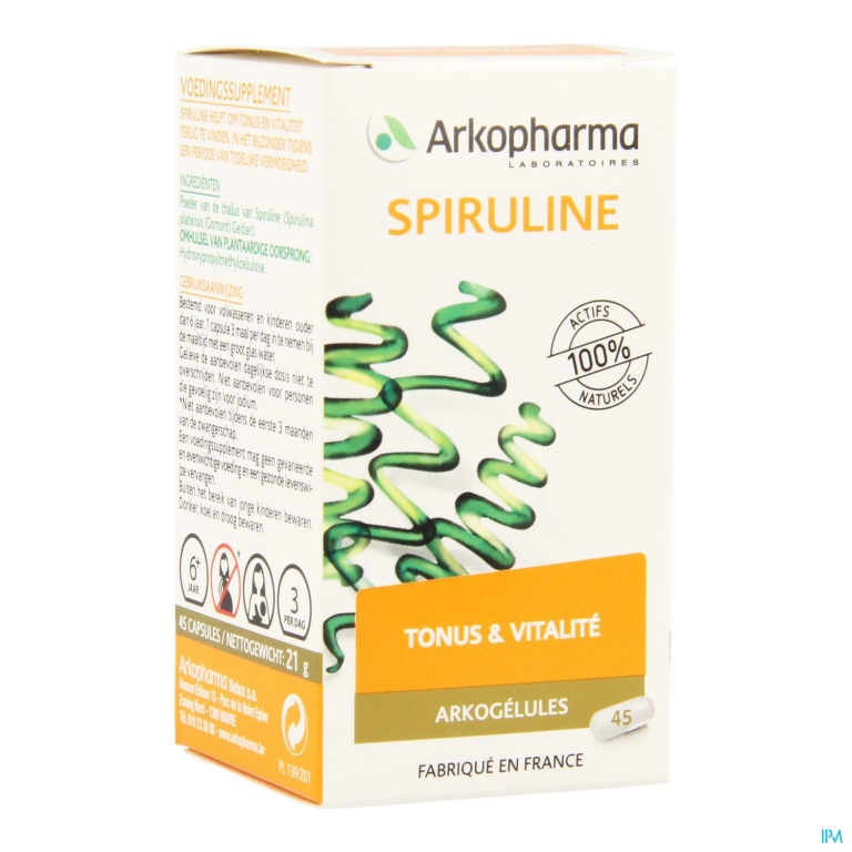 Arkocaps Spiruline Plantaardig 45