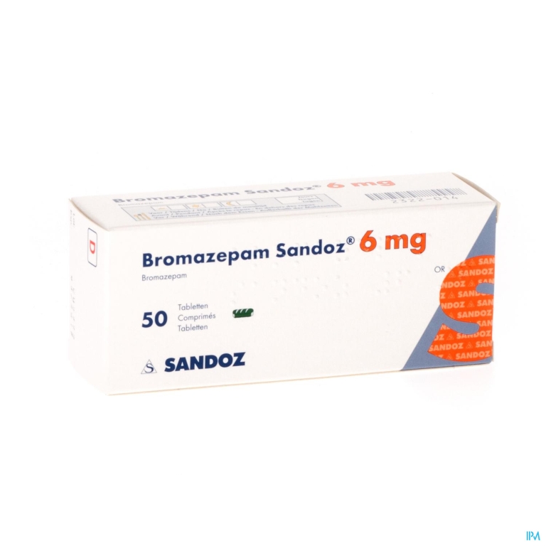 Bromazepam Sandoz Comp 50 X 6mg