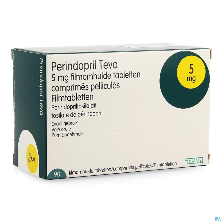 Perindopril Teva 5,0mg Filmomh Tabl 90 X 5,0mg