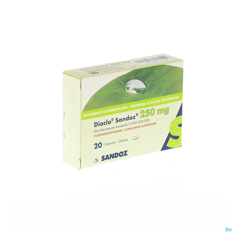 Diaclo Sandoz 250mg Caps 20