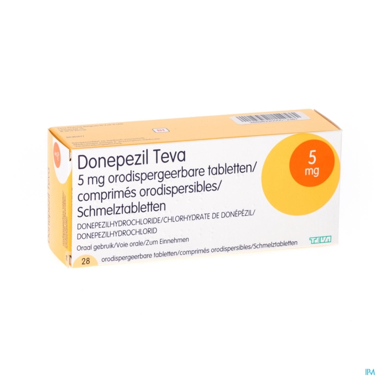 Donepezil Teva 5,0mg Orod Tabl 28x 5,0mg