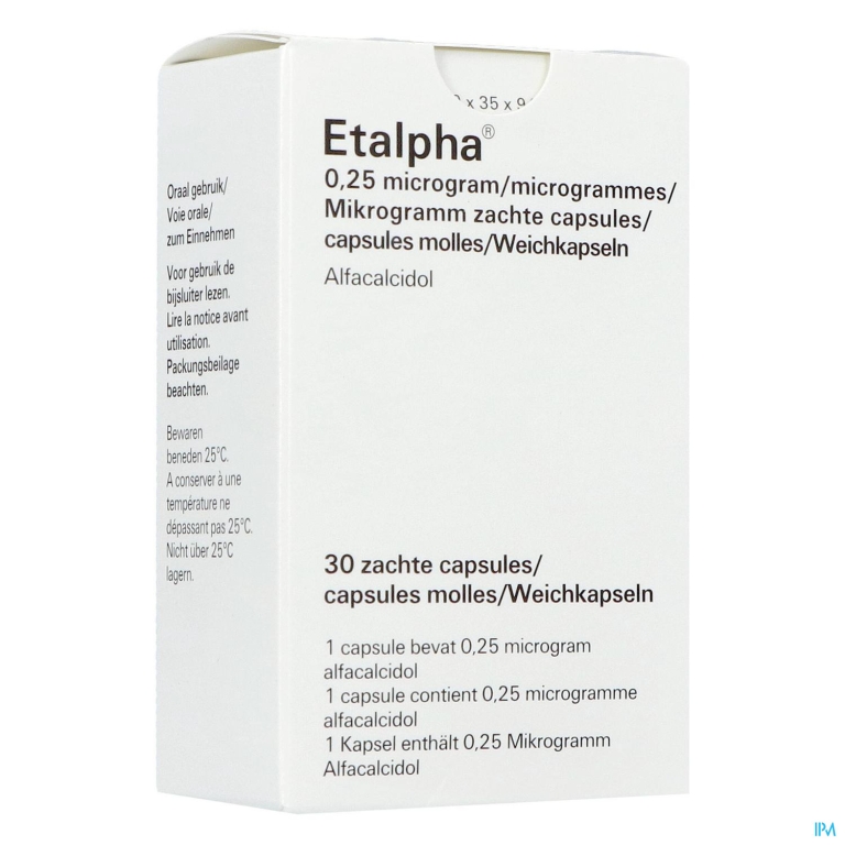 Etalpha Caps 30 X 0,25mcg