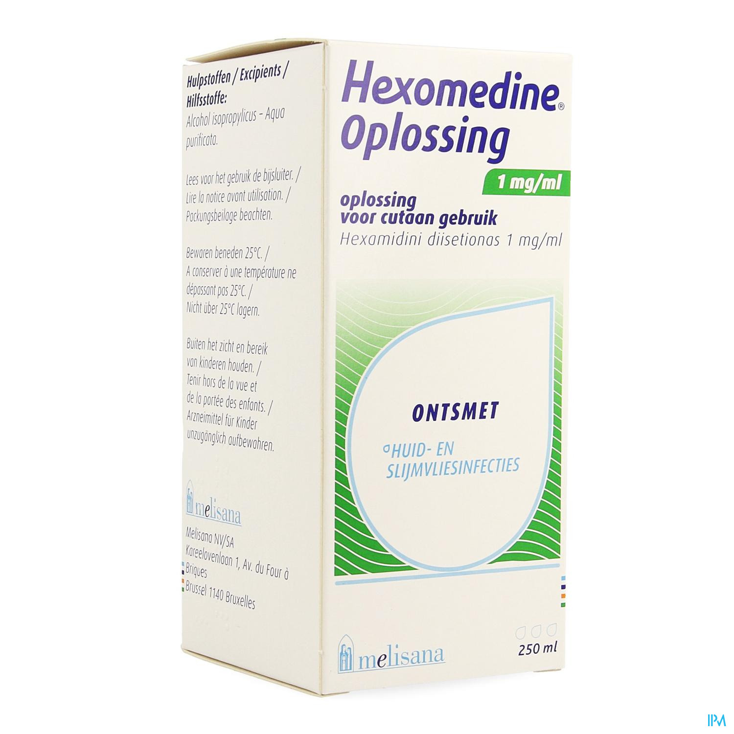 Hexomedine Sol 250ml 0,1%