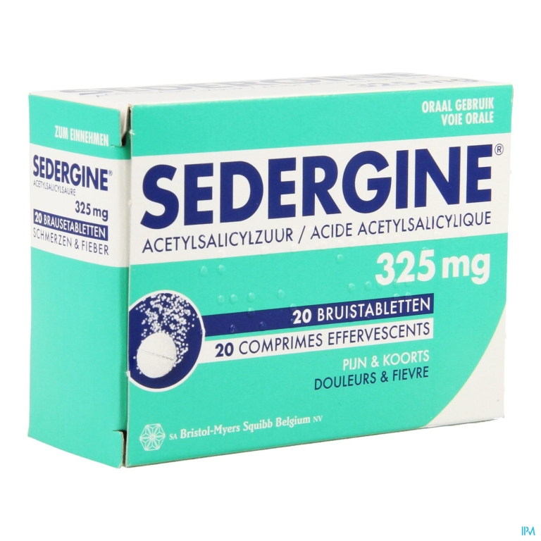 Sedergine 325mg Bruitstabl 20