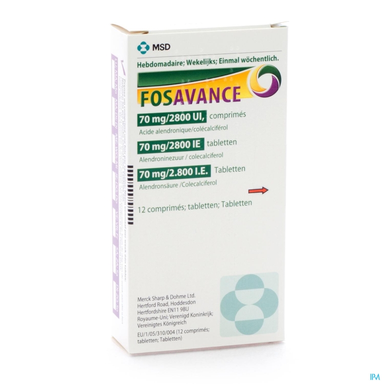 Fosavance Tabl 12 – 70mg /2800 Ui