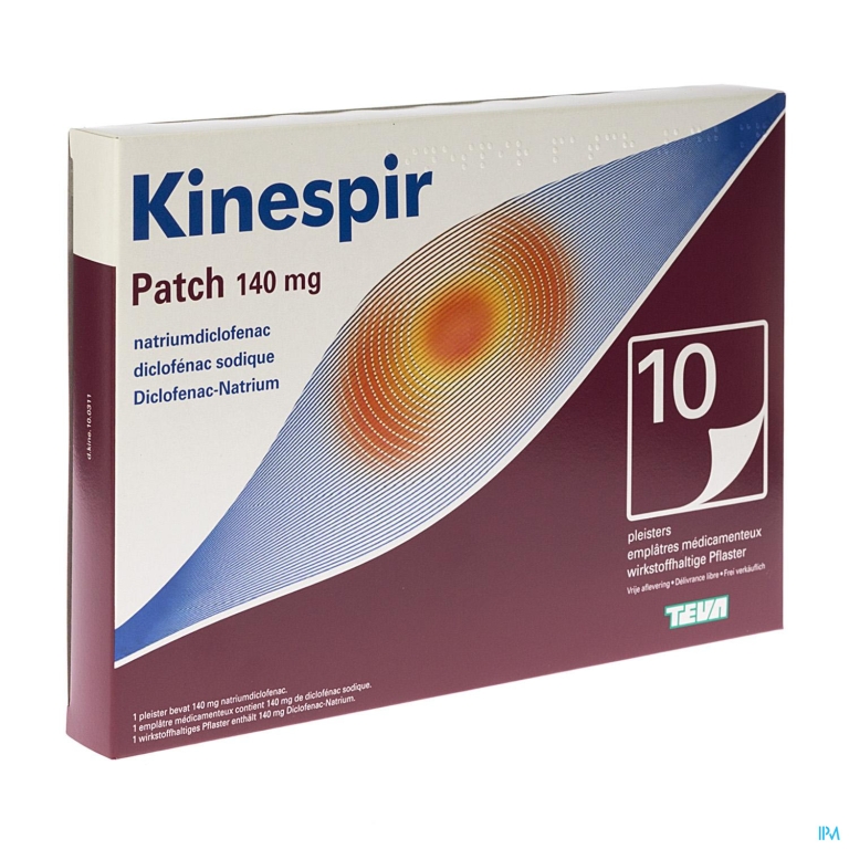 Kinespir Patch 140mg Pleisters 10