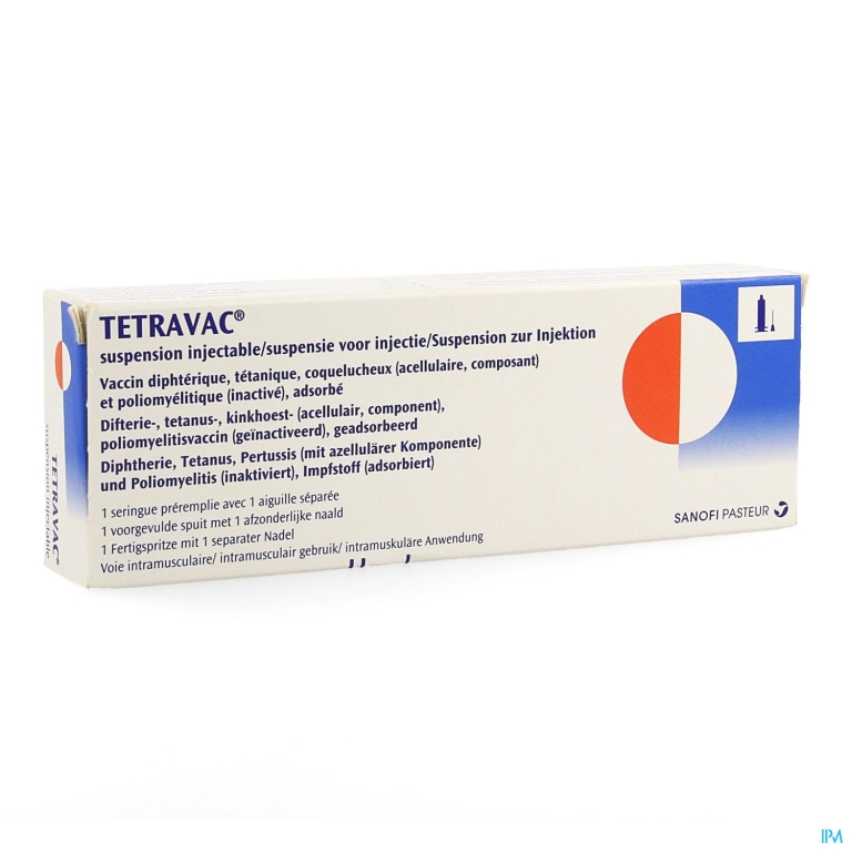 Tetravac Voorgev.spuit 0,5ml Ud + 1 Aparte Naald