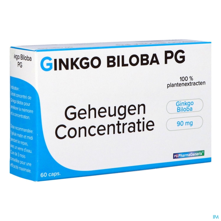 Gingko Biloba Pg Pharmagenerix Caps 60