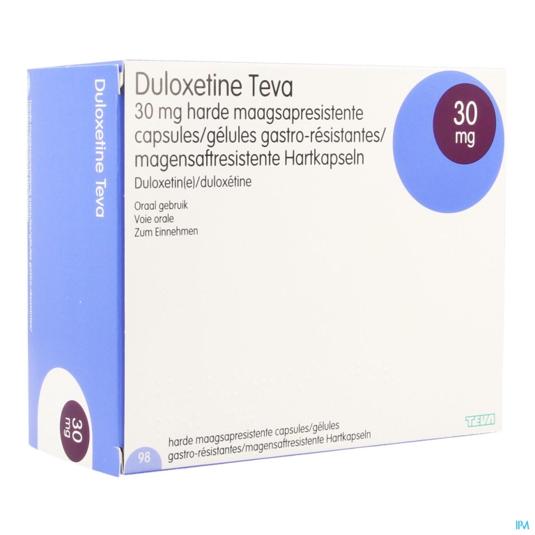 Duloxetine Teva 30mg Maagsapresist Caps 98 X 30mg