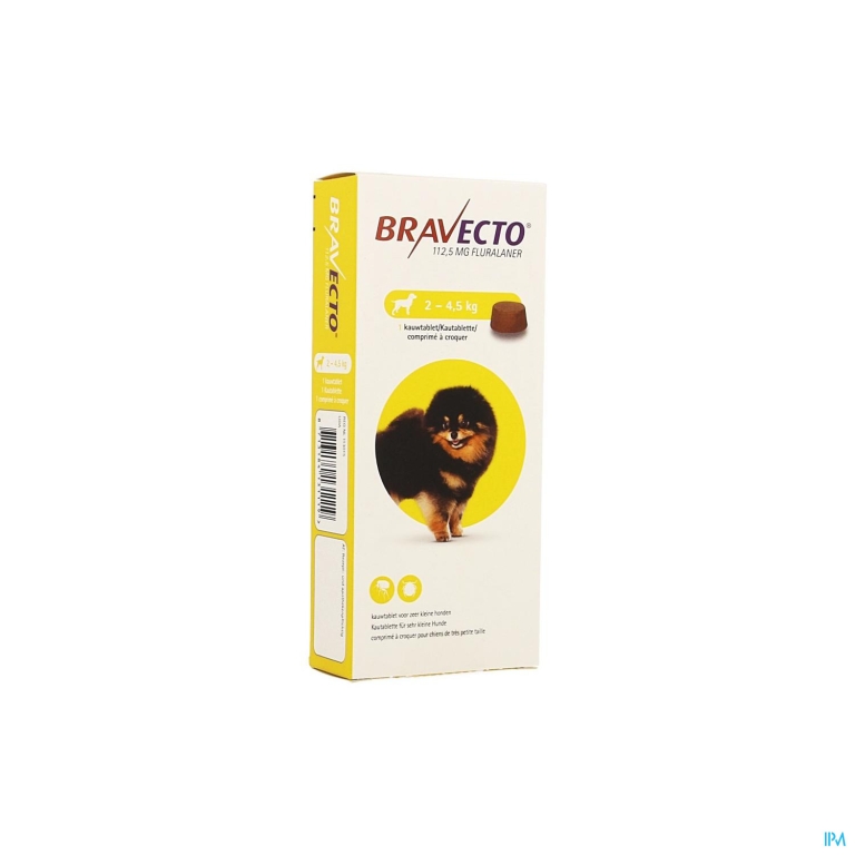 Bravecto Kauwtabletten Hond 1x 112,5mg