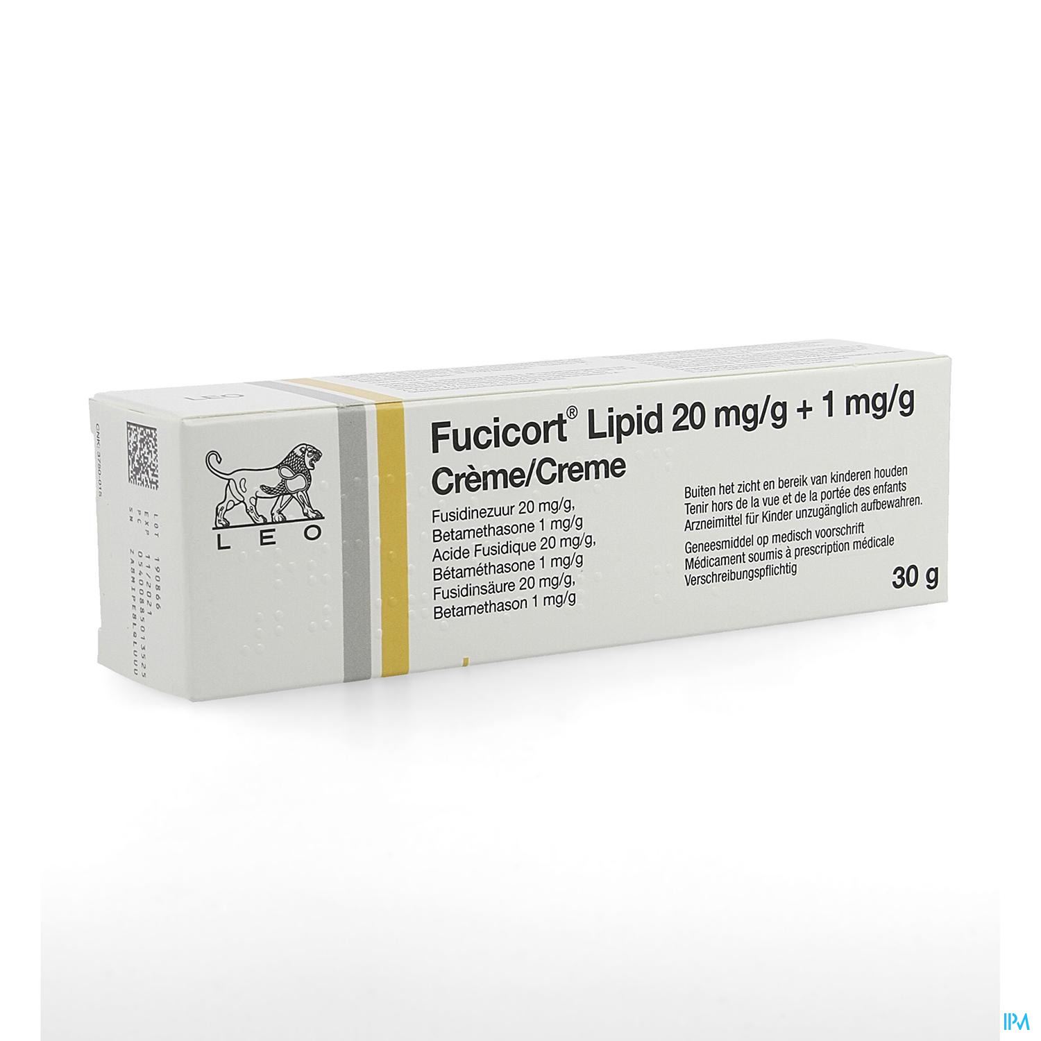 Fucicort Lipid Creme Impexeco 20mg/g+1mg/g 30g Pip