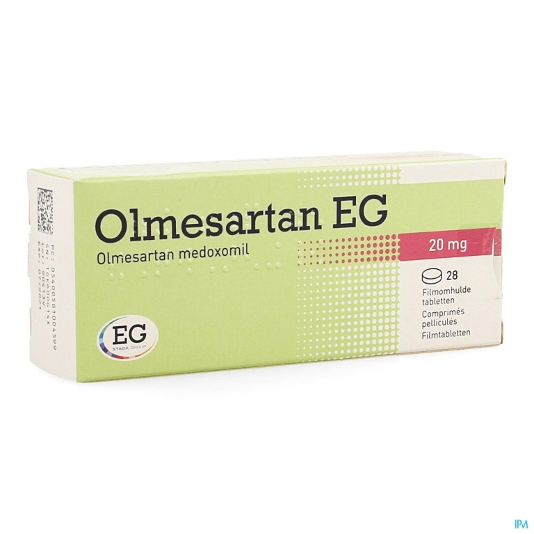 Olmesartan EG 20Mg Filmomh Tabl  28 X 20Mg