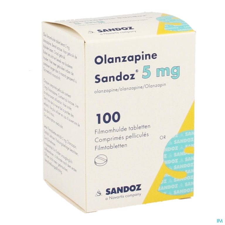 Olanzapine 5mg Sandoz Pot Filmom Tabl 100