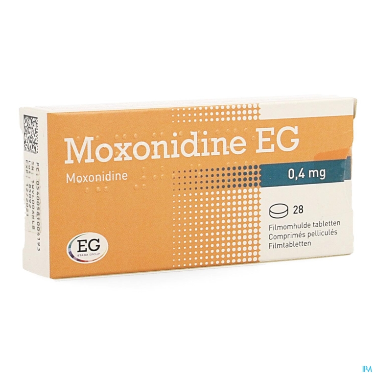 Moxonidine EG Tabl 28X0,4Mg