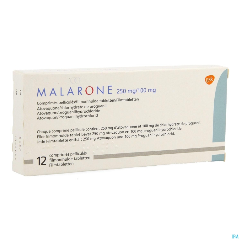 Malarone Tabl 12 X 250mg/100mg