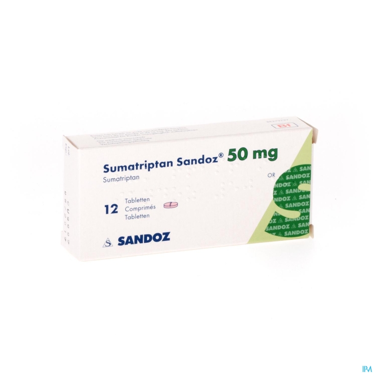 Sumatriptan Sandoz 50mg Comp 12