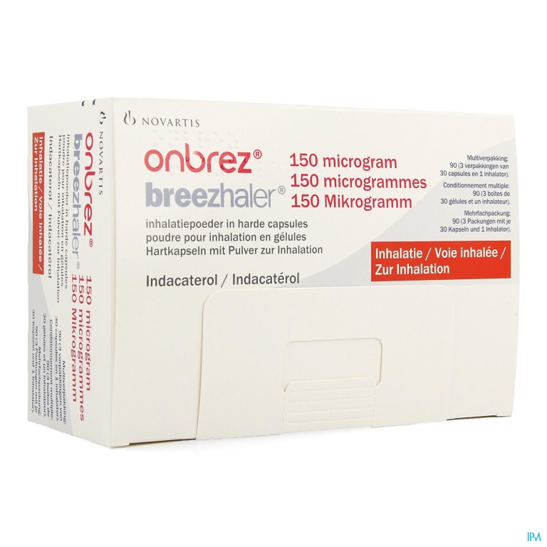 Onbrez Breezhaler 150 Mcg Inhal Poeder Caps 3×30