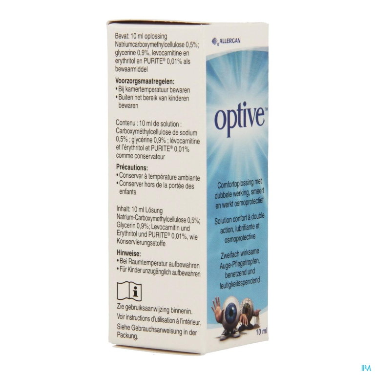 Optive Comfortoplossing Dubbele Werking 10ml