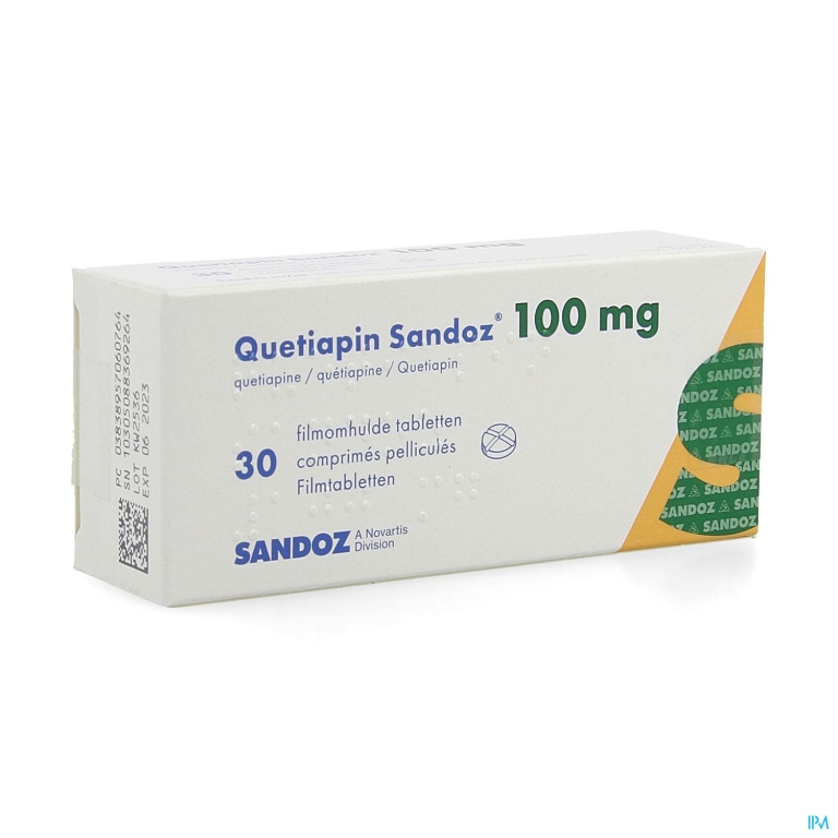 Quetiapin Sandoz Filmomh Tabl 30 X 100mg