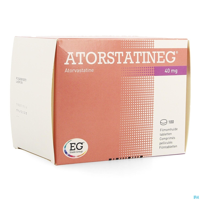 Atorstatineg 40 Mg Filmomh Tabl 100