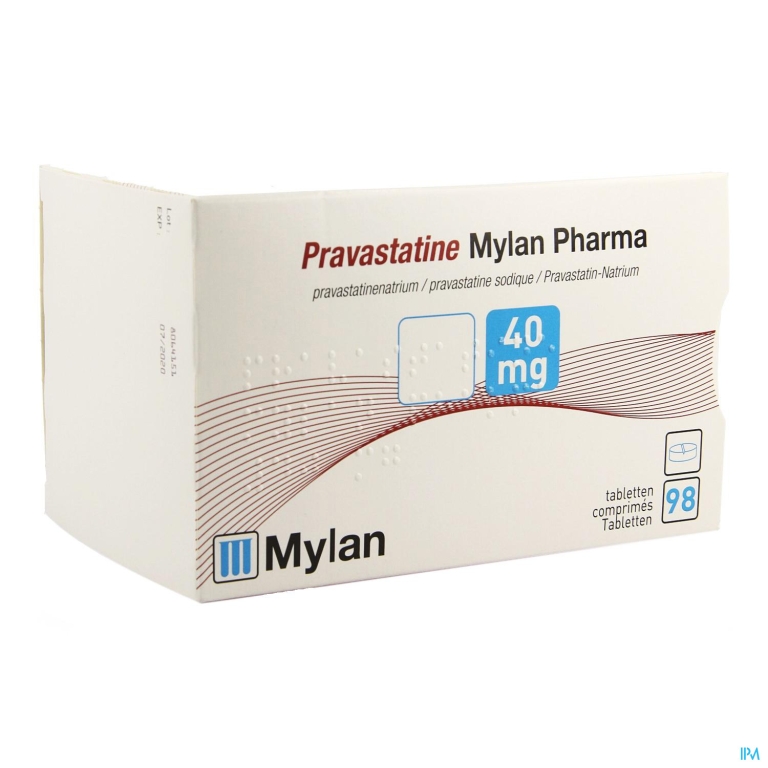 Pravastatine Mylan Pharma Comp 98 X 40mg