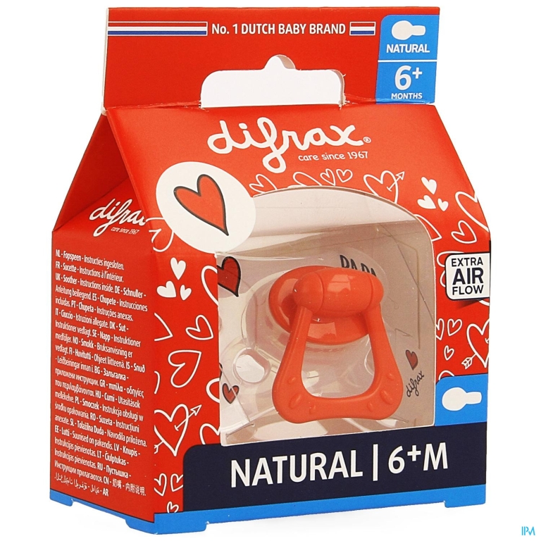 Difrax Fopspeen Natural +6m I Love