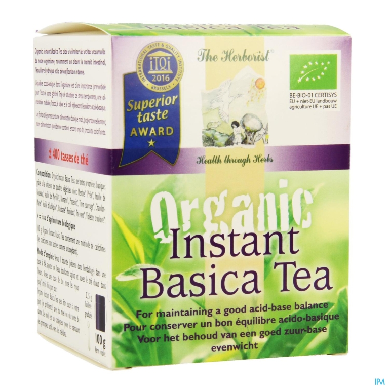 Herborist Organic Instant Basica Thee Pdr 100g