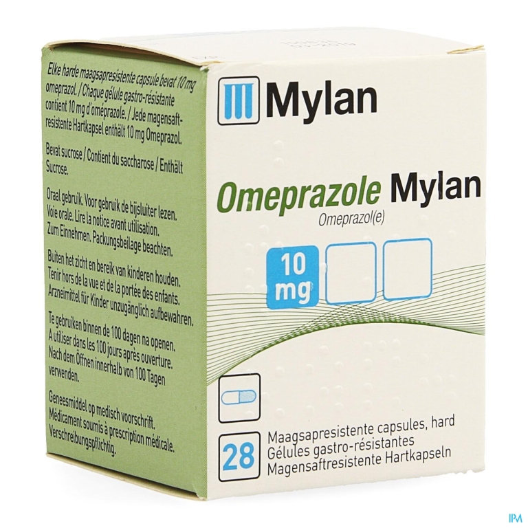 Omeprazol Mylan Caps 28 X 10mg