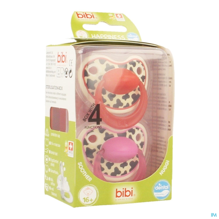 Bibi Happiness Fopspeen Dental Tiger +16m Duo