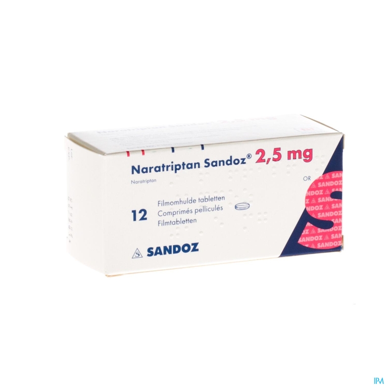 Naratriptan Sandoz Filmomh Tabl 12 X 2,5mg