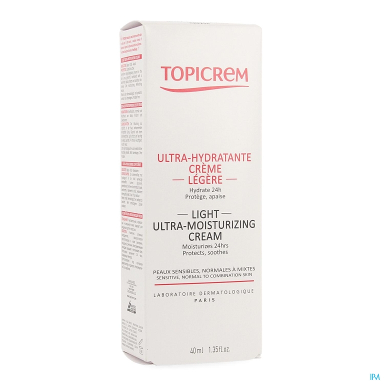 Topicrem Hydra+ Ultra Hydrat Creme Licht Tube 40ml