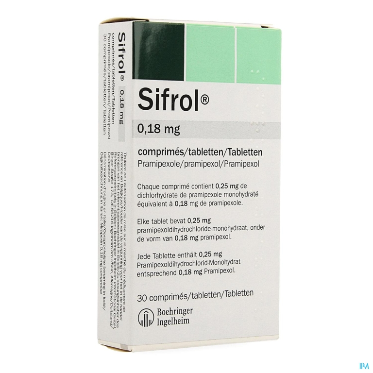 Sifrol 0,18mg Pi Pharma Comp 30 Pip