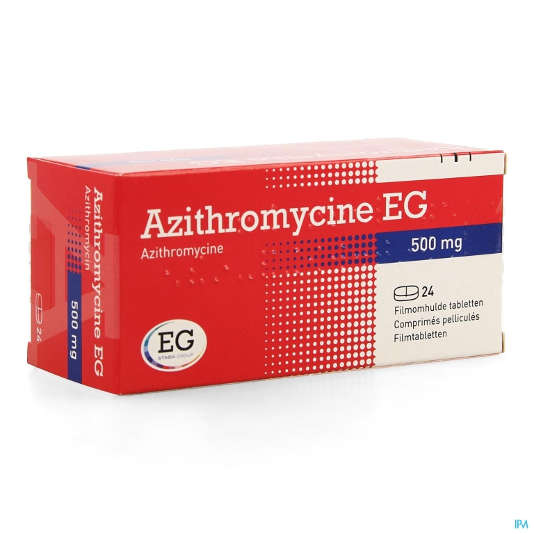 Azithromycine 500 Mg EG Tabl Omhulde 24X500 Mg