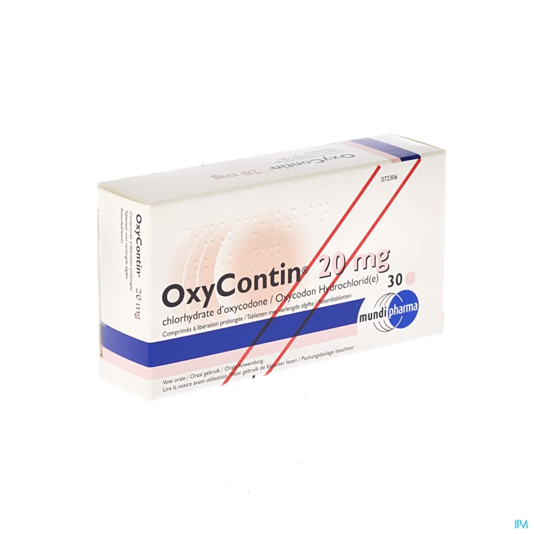 Oxycontin Tabl 30 X 20mg