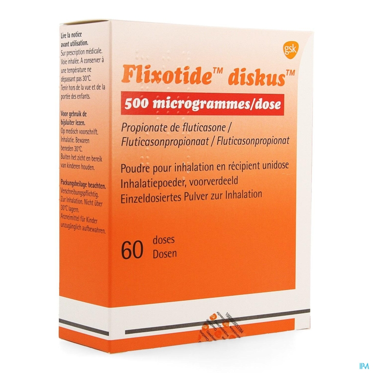 Flixotide 500 Diskus Pulv Inh 60dos