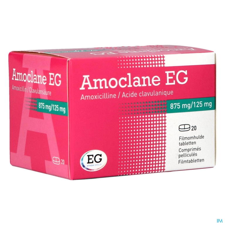 Amoclane EG 875Mg/125Mg Filmomh Tabl 20