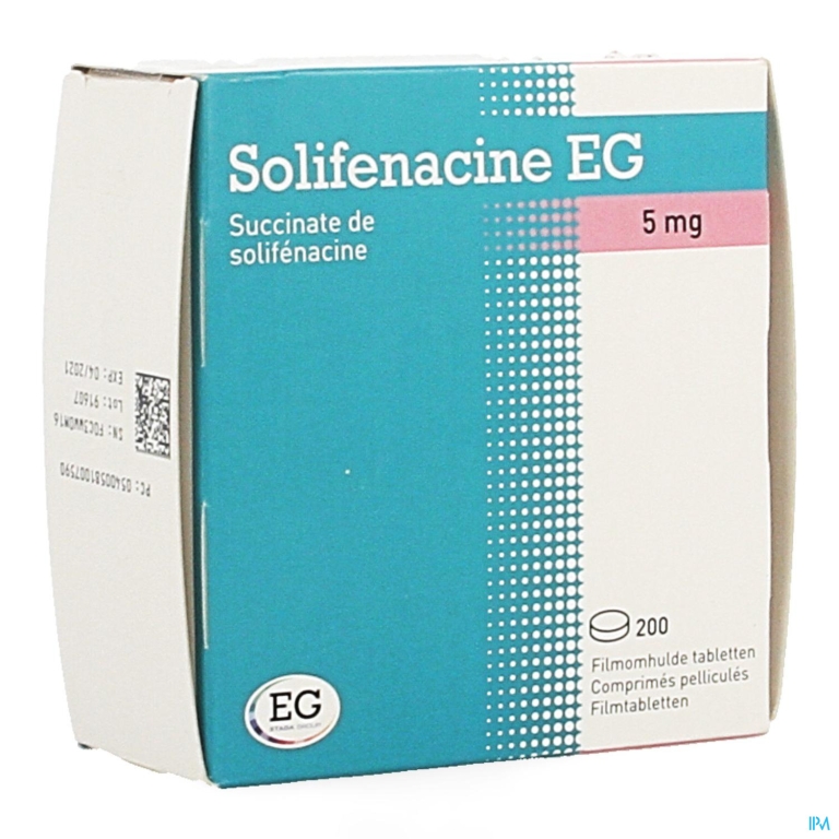 Solifenacine EG  5Mg Filmomh Tabl 200 Pvc/Alu